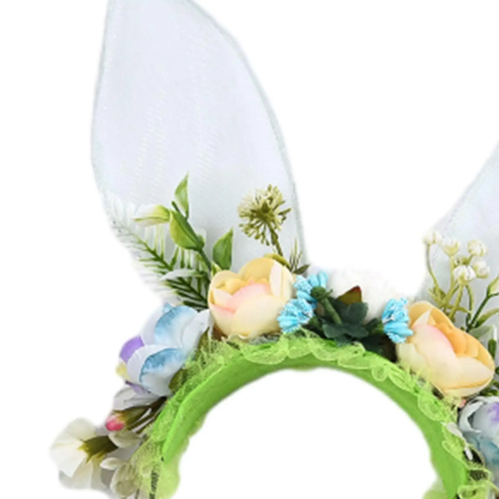 Faixa de cabeça com orelhas de coelho de fada, acessórios de cabelo para cosplay, carnaval, aniversário