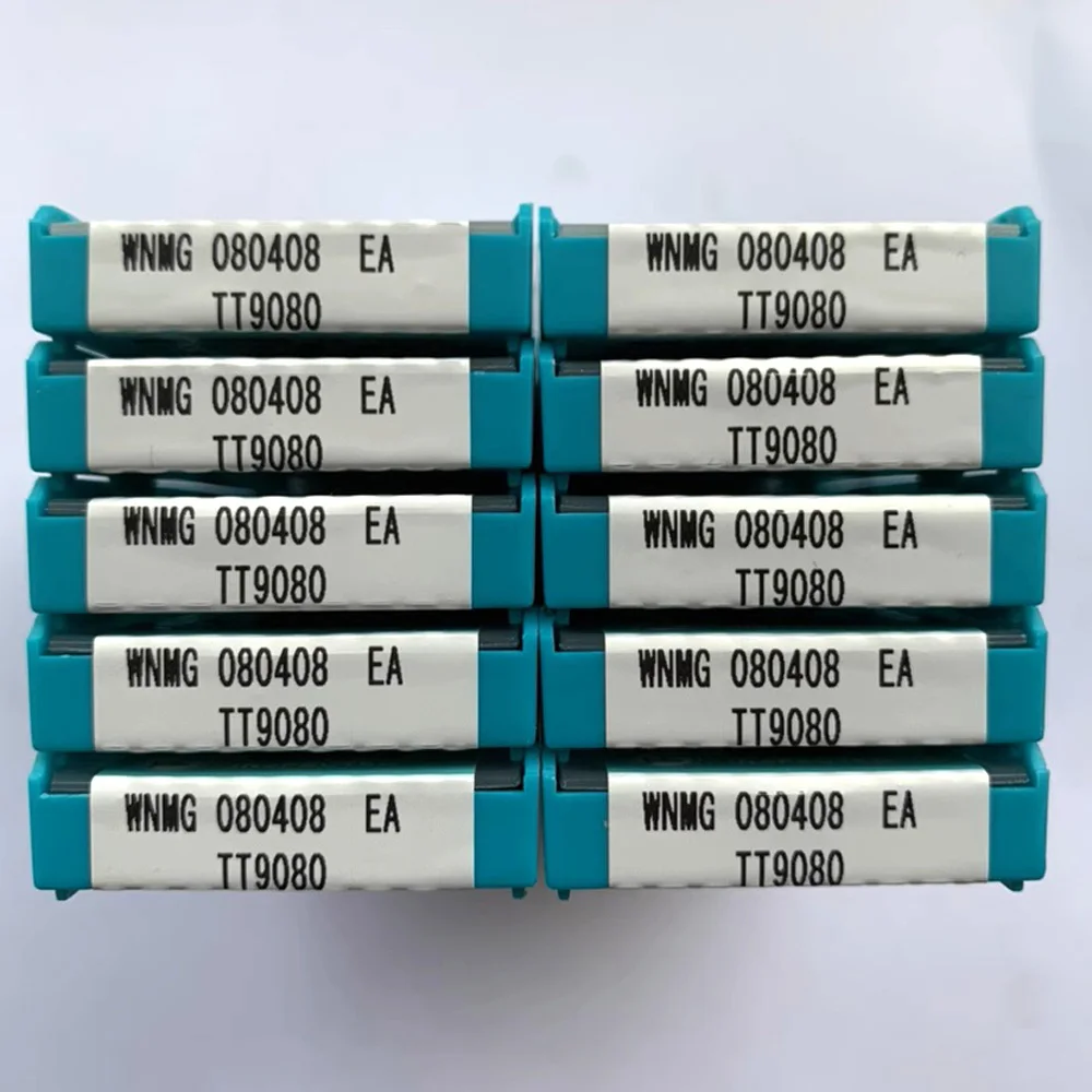 الأصلي مخرطة CNC إدراج المعادن WNMG080412PC WNMG080408PC WNMG080404EA WNMG080408EA TT9080 تحول أدوات الآلات قطع بايت