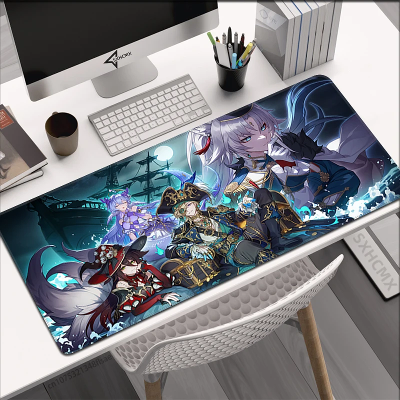 

Anime Mousepad Firefly Honkai Star Rail Tide and Seek Desk Mat HD Printing Computer Gamers Non-slip Mouse Pad Keyboard Desk Pad