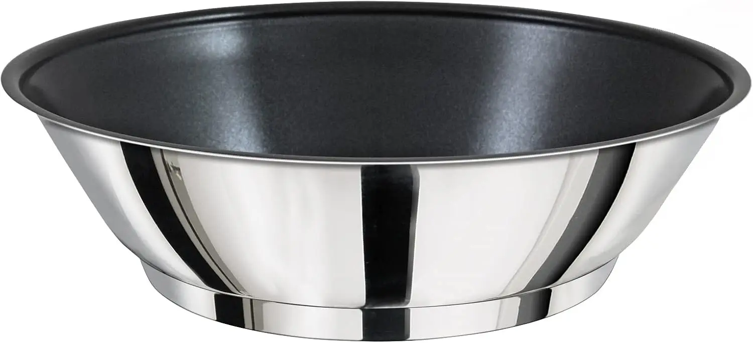 

10-дюймовая сковорода из нержавеющей стали с антипригарным покрытием, совместимая с индукционными плитами, для использования на морских судах, в автодомах, для кемпинга и домашнего использования