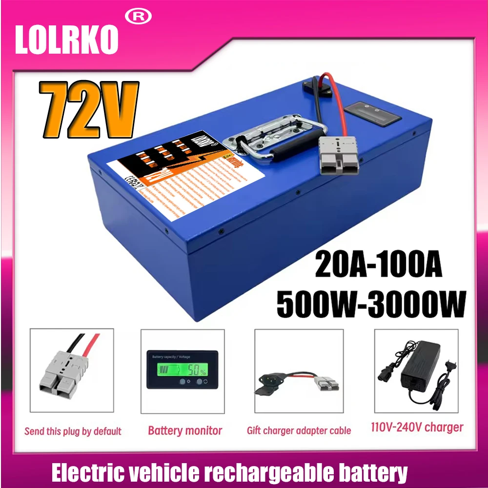 

Air fast transportation New Full Capacity Power 18650 Lithium Battery 60V 20AH-100AH Lithium Battery Pack Suitable for 250-3000W