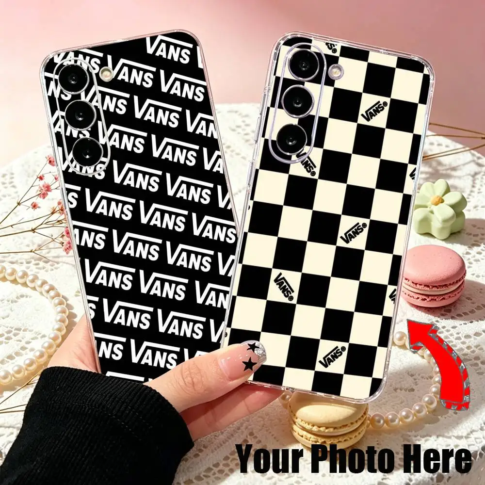 Capa de Telefone Transparente de Silicone Macio V-vans LOOG Classic para Samsung A10, 12, 20, 21S, 30, 31, 40, 50, 51, 52, 70, 71