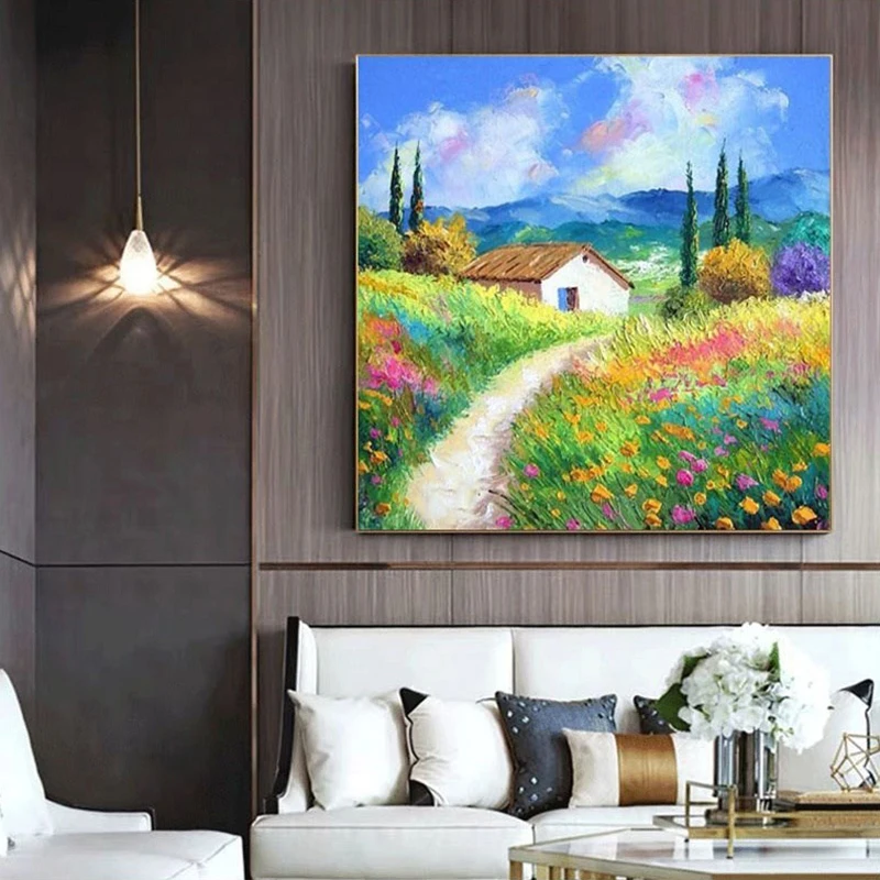 

100% Handmade Oil Painting On Canvas Abstract Impression Landscape Wall Art Pictures For Living Room Decor Home Decoration Unfra