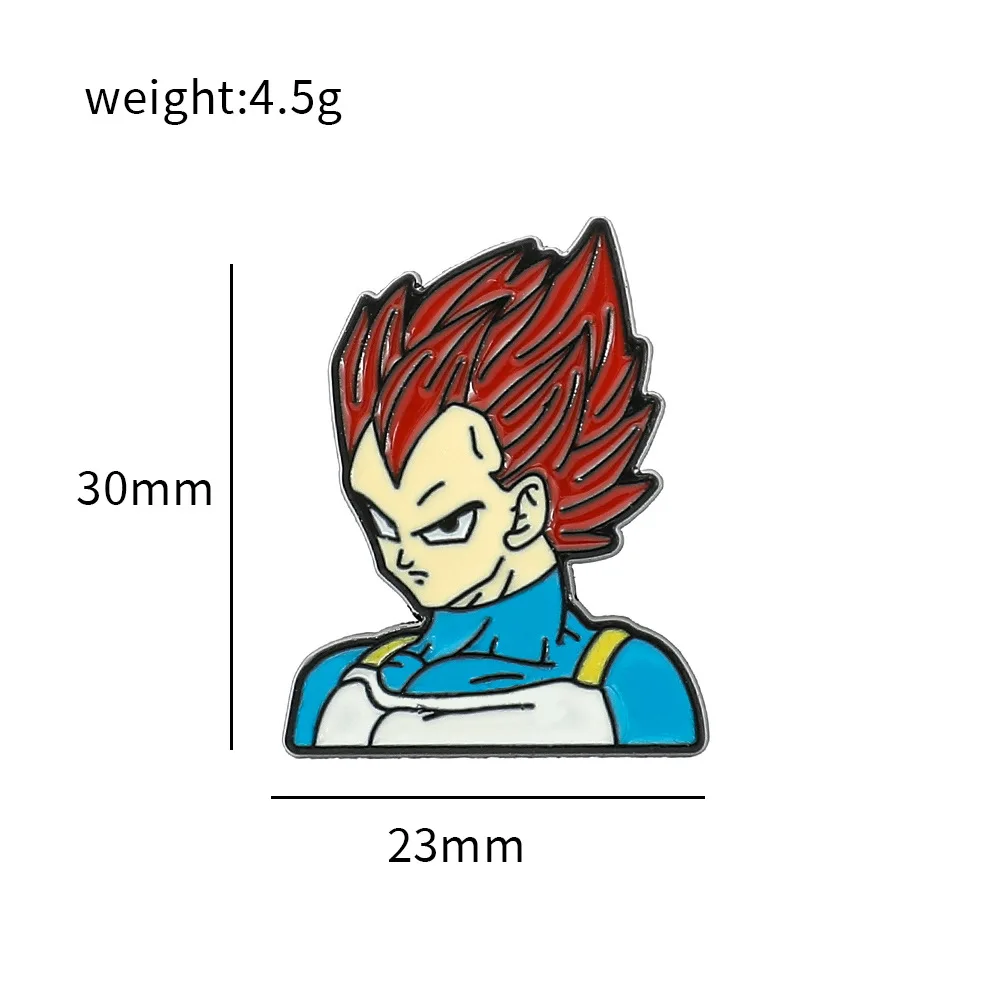 33 Styles Dragon Ball Z Enamel Pin Dragonball Son Goku Vegeta Lapel Badge Anime Metal Brooches for Women Men Jewelry Accessories