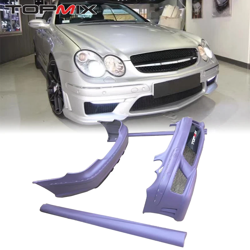 

For Mercedes-Benz CLK W209/C209 (2002-2010) C63 AMG-Spec Upgrade Body Kit (Front Bumper, Side Skirts, Rear Bumper)