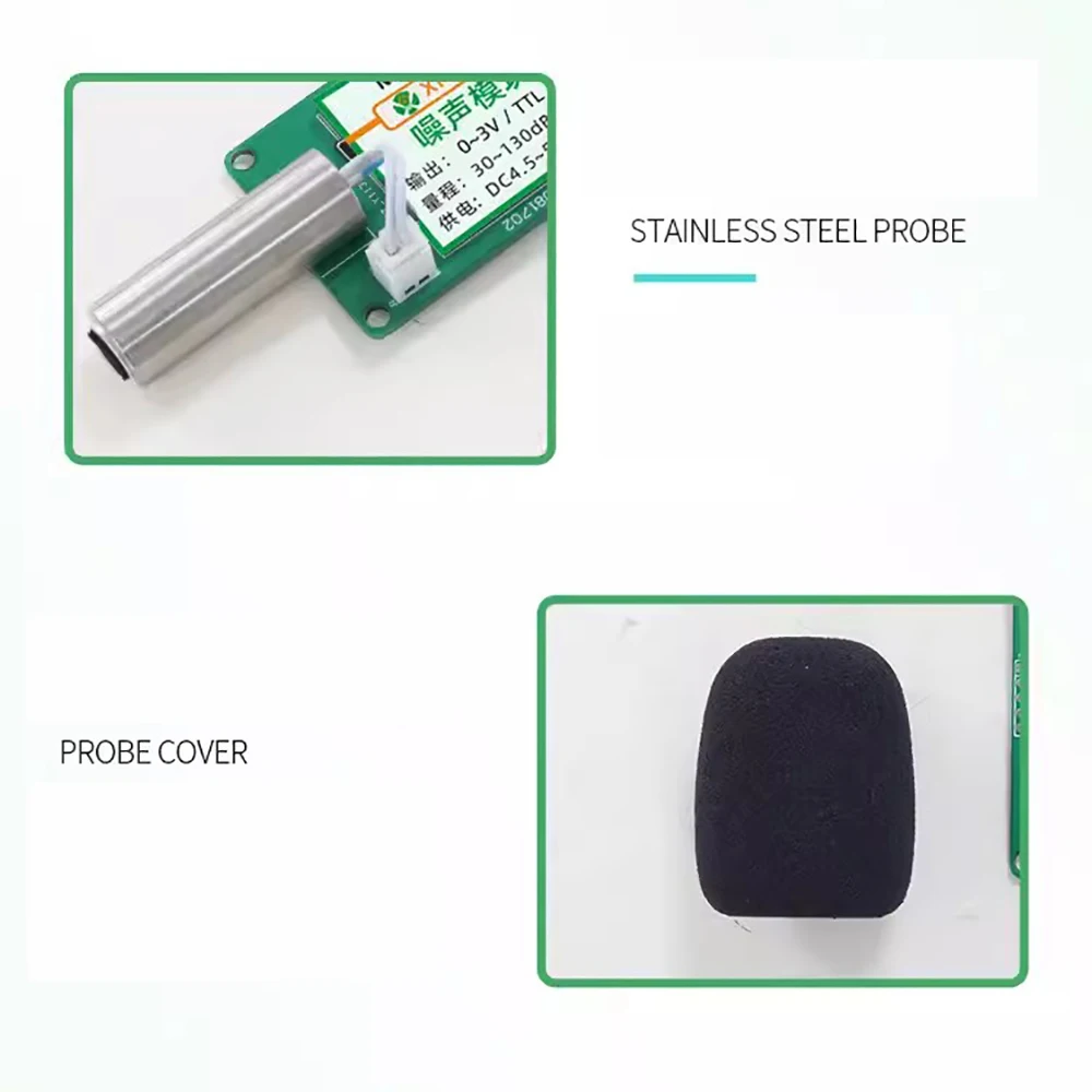 Imagem -03 - Módulo de Detecção de Ruído Xm7903 Sensor de Ruído Rs485 03v Ttl Testador de Alta Precisão Teste Industrial de Medidor de Decibéis de Som