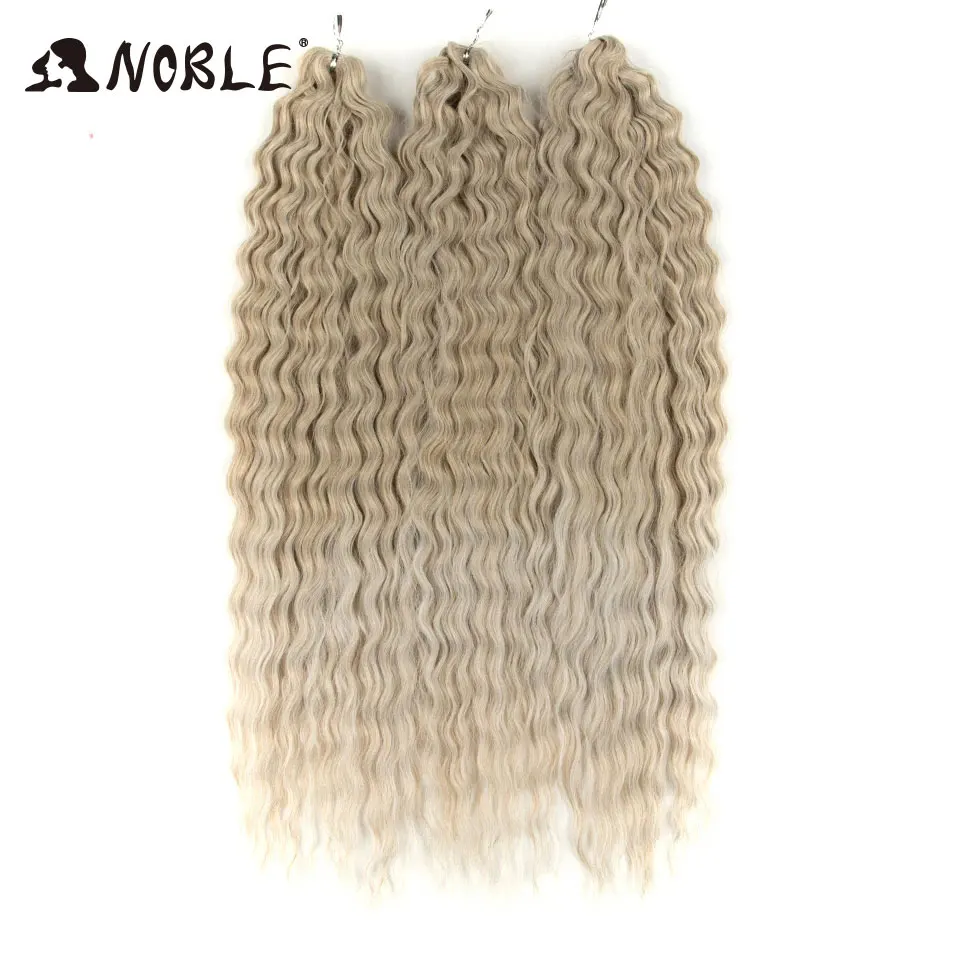 Edles Lockenhaar, Wasserwellen-Twist-Haare, Ombre-Blond, 25 Zoll, synthetisches Flechthaar, tiefe Wellen, Haarverlängerung zum Flechten – Detail 29