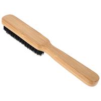 Beard Brush Straightening Hair Bristle Smoothing Care Travel Wooden Barber Mustache Comb Men Grooming Handle Cleaning Pig Hair