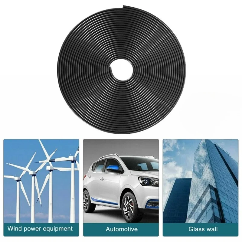 1 unidad de tira protectora de goma para bordes de puerta de coche