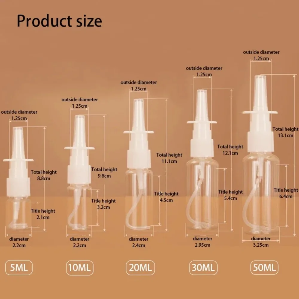 20 Stück Leere Nachfüllbare Nasenspray-Flaschen aus Kunststoff, Feinzerstäuber, Make-up-Wasserbehälter 5ml/10ml/20ml/30ml/50ml – Detail 10