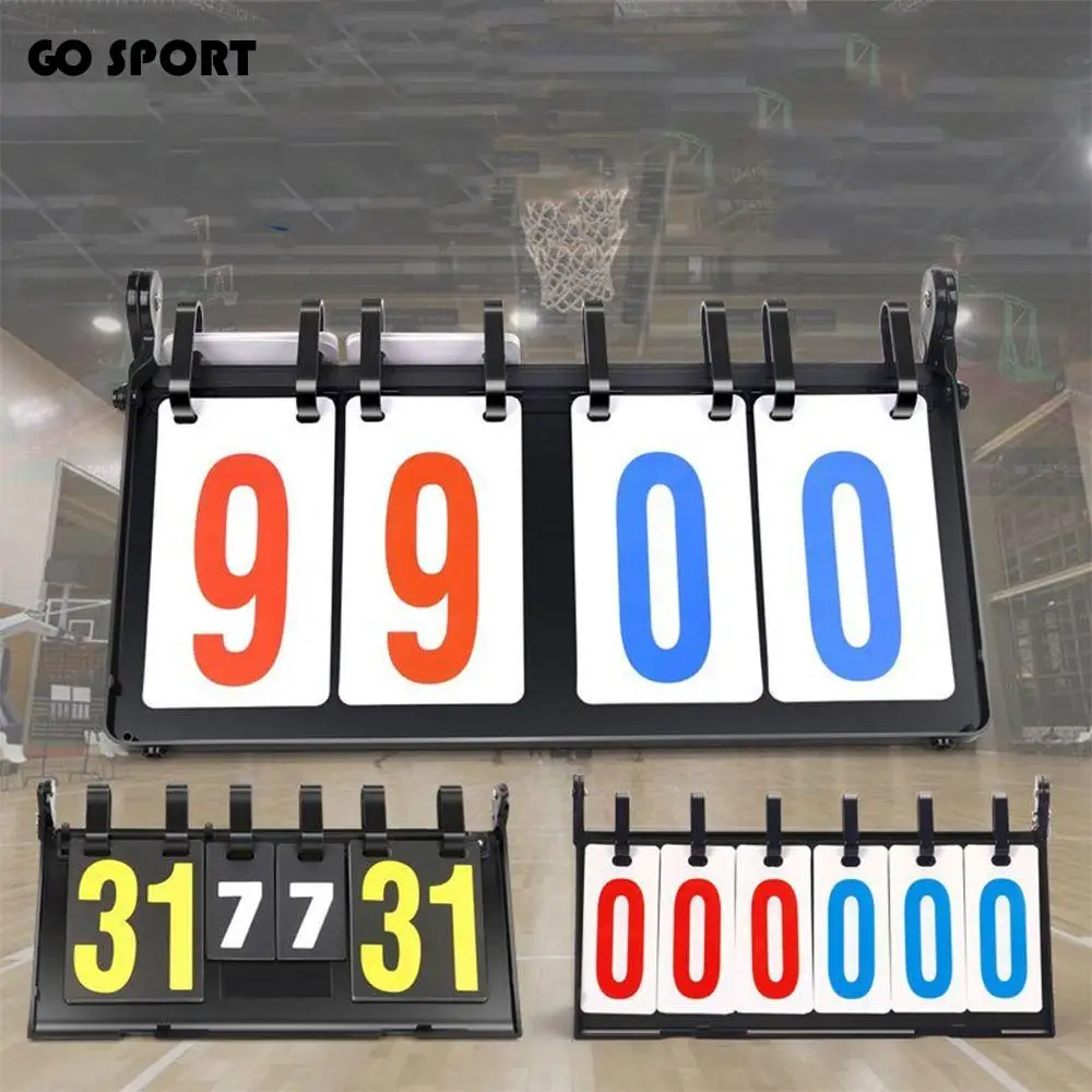 4-значное цифровое спортивное табло, пластиковое складное флип-табло со стабильной основой, водонепроницаемое профессиональное хранилище для занятий спортом на открытом воздухе