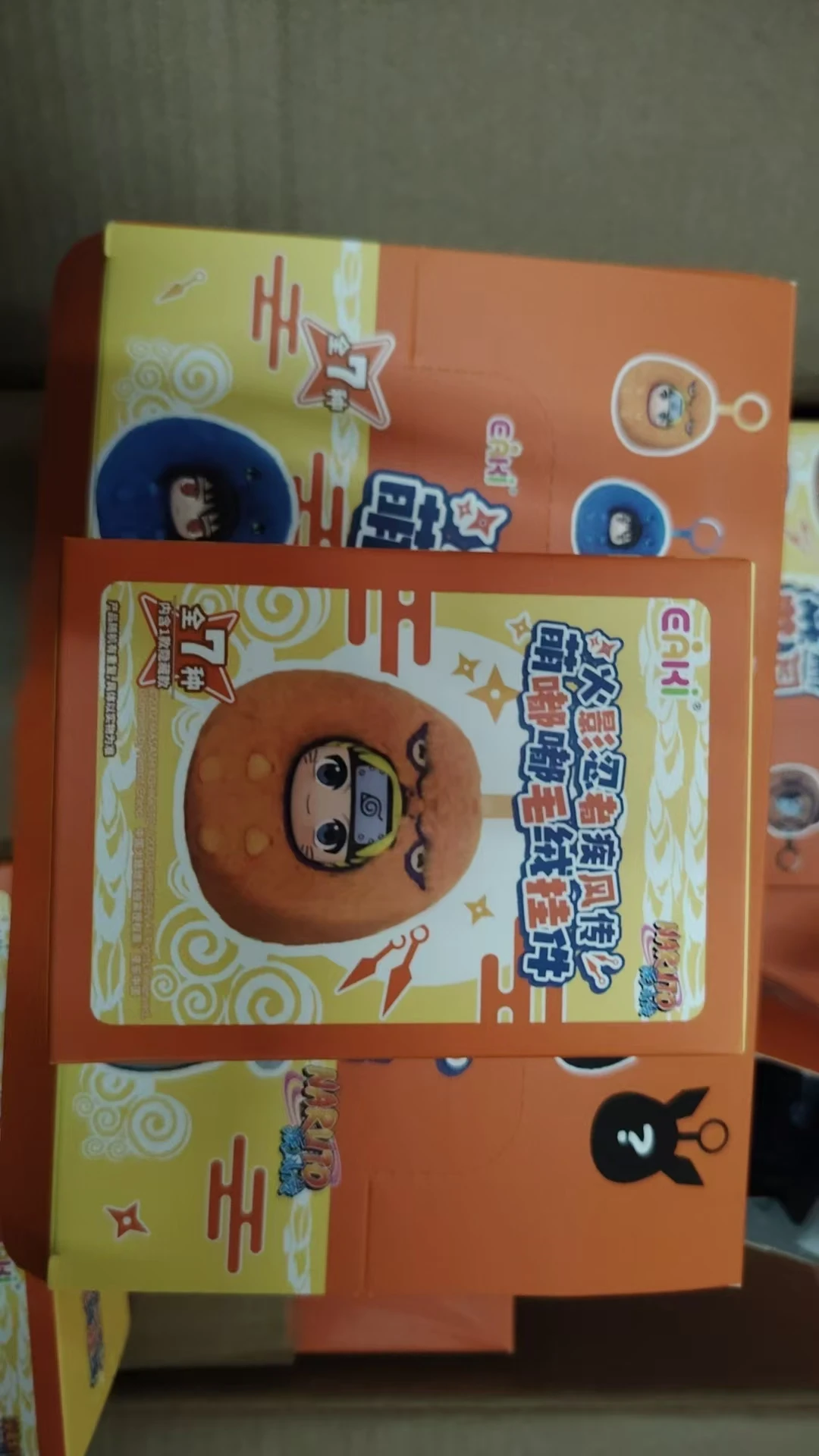 Genuino nuevo Eaki Naruto Shippuden lindo Toot serie colgante de felpa caja ciega Naruto Sasuke muñeca mochila colgante niño regalo