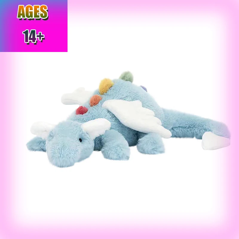 

Cartoon Snow Dragon Plush Toy Soft Stuffed Animal Dinosaur Doll Sleep Pillow Cushion High Quality Birthday Gift for Kids