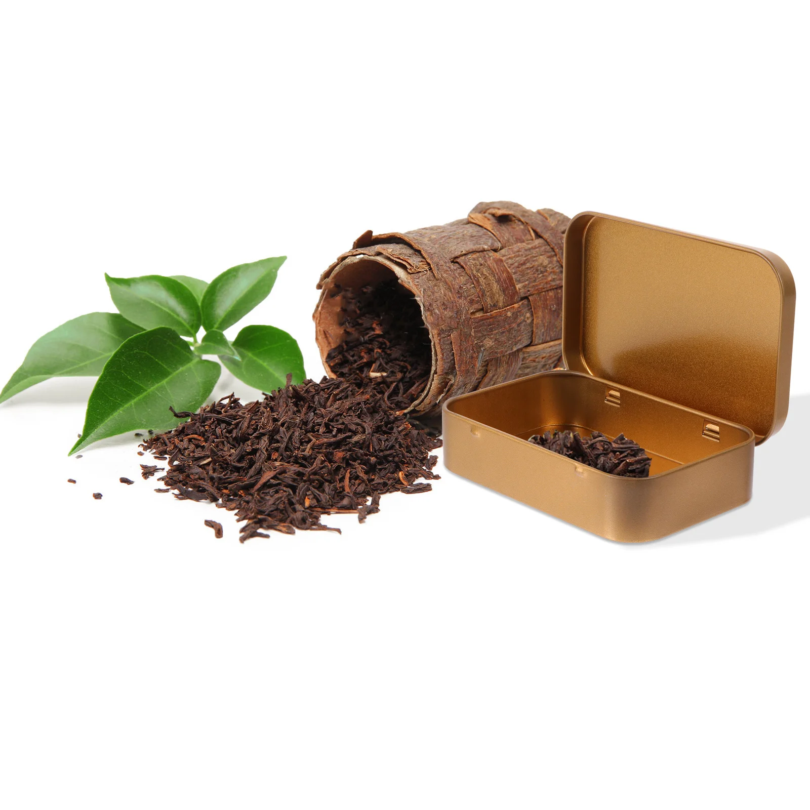 

2pcs Portable Storage Boxes Small Travel Containers For Tea Leaves Candies Pills Snacks Buttons Organizing Tinplate Cans Square