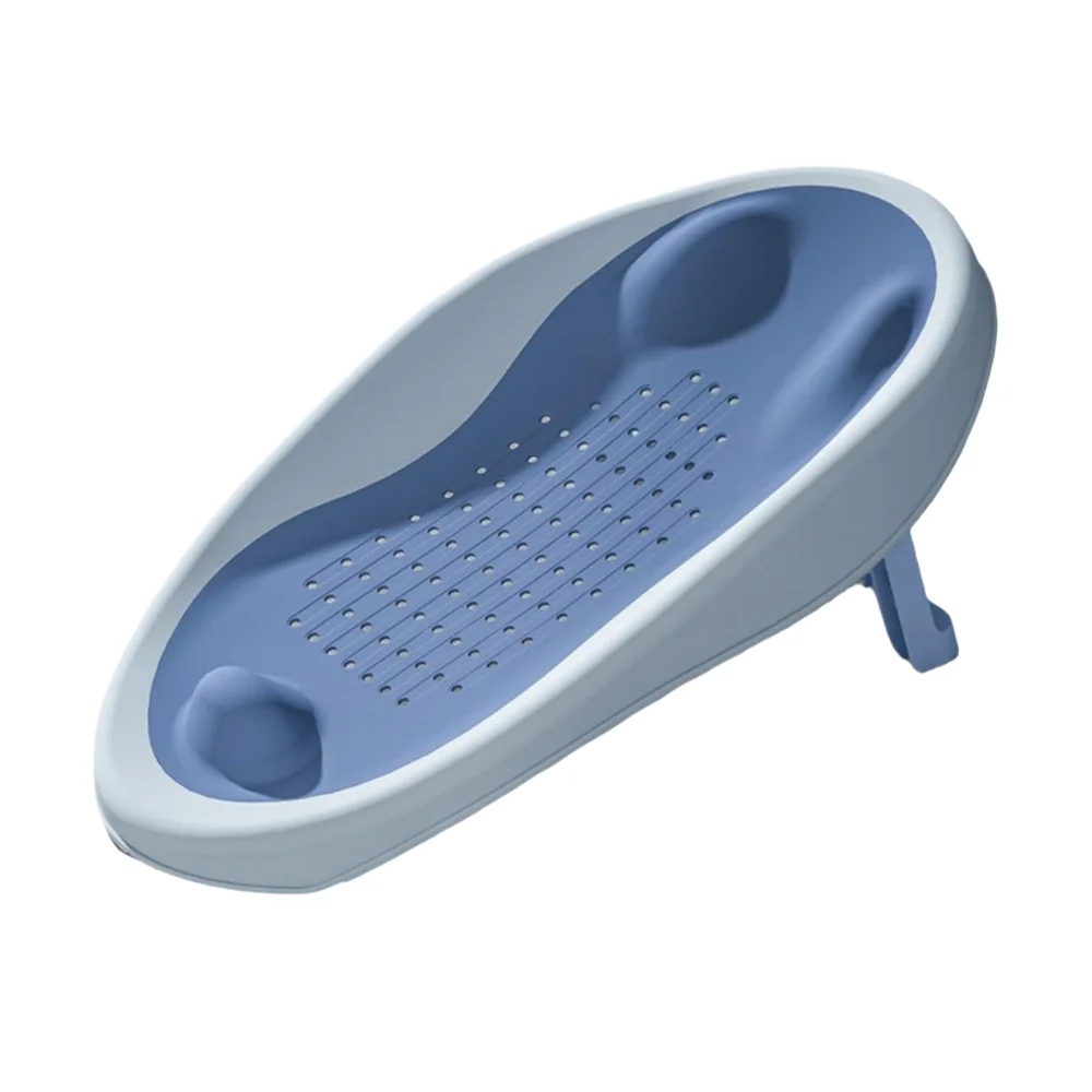 

New Foldable Baby Bath Seat Non-Slip Draining Net Baby Bath Support Ergonomic Backrest Infant Shower Bed Newborn