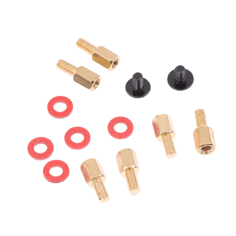 60Pcs 6-32-M3 Insulation Washers For Case Fans 6.5mm Brass Standoff Computer PC Case Motherboard Riser Screws