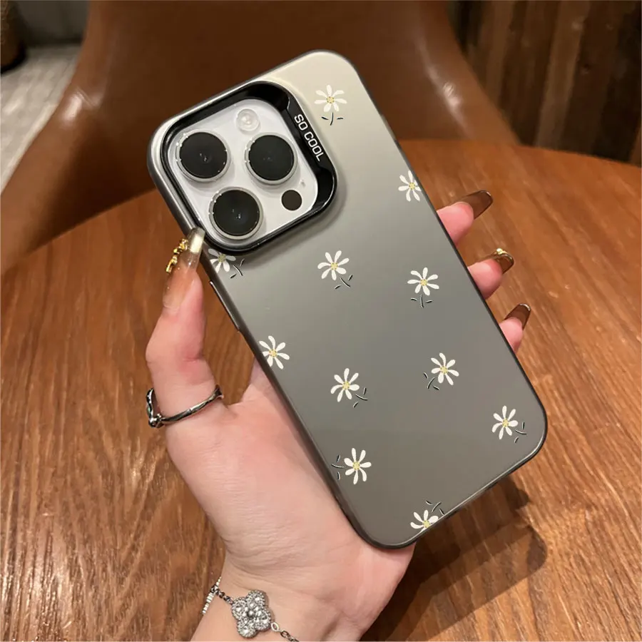 Teléfono pequeño de crisantemos para iPhone 17 a 11 Pro Max Plus