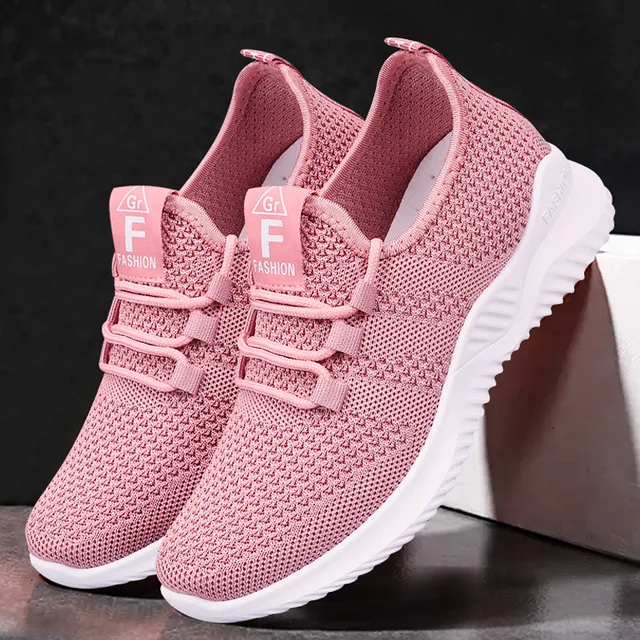 Damskie buty sportowe do biegania 2026, siateczkowe, oddychające, do chodzenia, wygodne, modne, codzienne sneakersy.