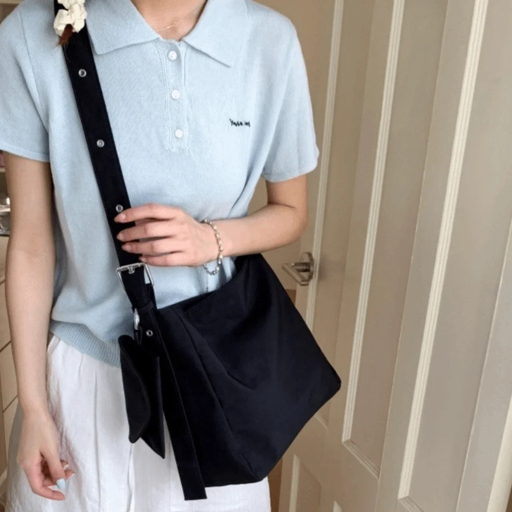 

Ins Style Solid Color Square Tote Bag Versatile Stylish Canvas Shoulder Bag Leisure Large Capacity Women's Handbags Handbags