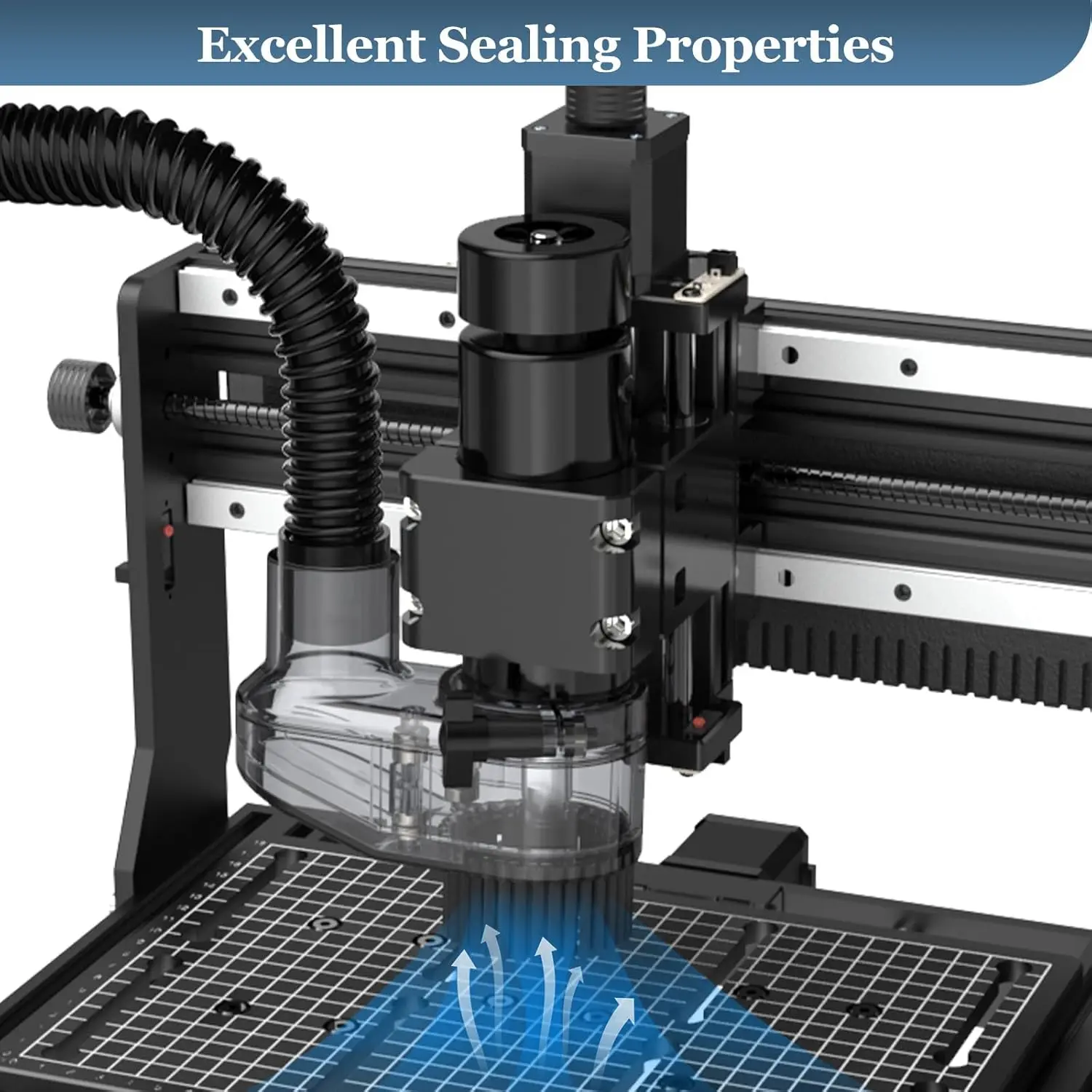 Zapata antipolvo para enrutador CNC de 45/52MM para máquinas CNC, Motor de 45mm de diámetro, para máquina de grabado serie 3018 Pro 3020 4540