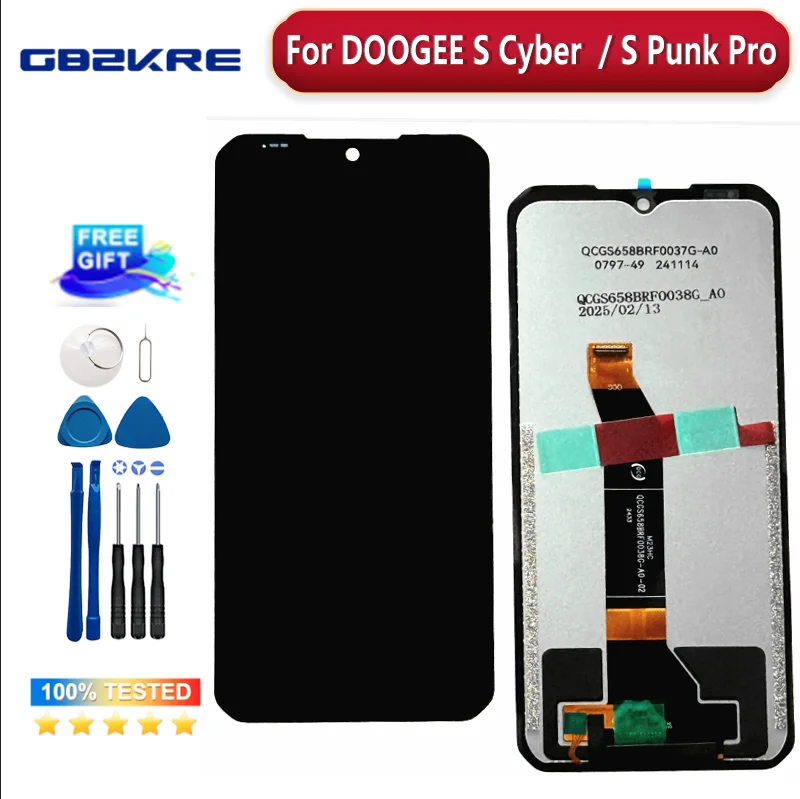 Original For DOOGEE S Punk LCD Display Parts For DOOGEE S Cyber LCD With Sensor Screen For Spunk PRO Scyber Display Replacement