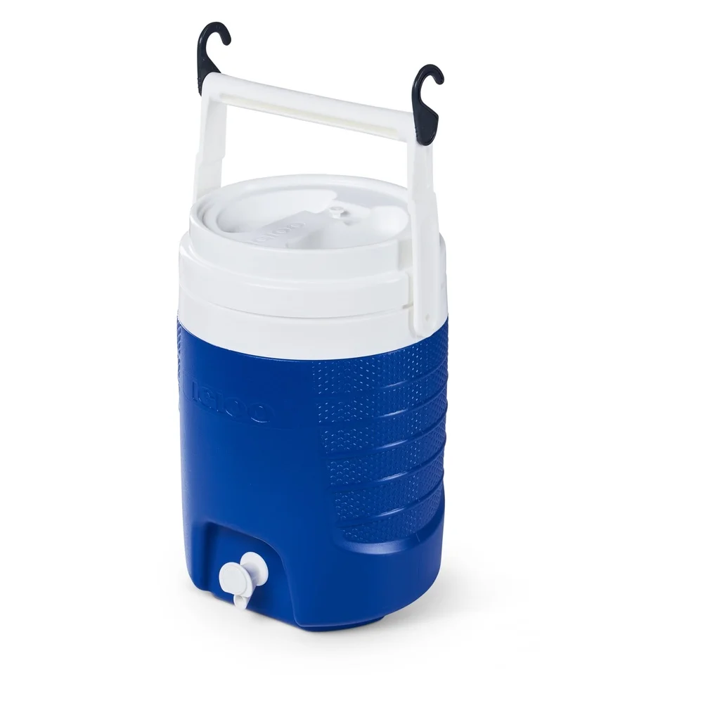 2 Gallon Insulated Sports Beverage Cooler Jug with Spigot Handle Easy Grip Wide Opening Camping Events Training