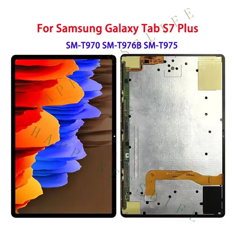 

ZR+ Orig For Samsung Galaxy Tab S7 Plus SM-T970 T975 AMOLED Display Screen Digitizer