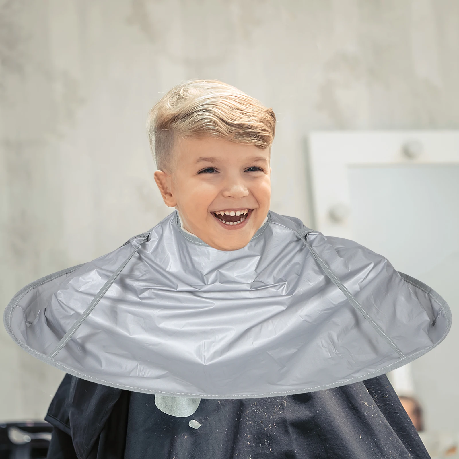 

Waterproof Haircut Cape 60cm Medium Stylist Apron Barber Cloak Durable Disposable Salon Supplies Hairdressers Kids
