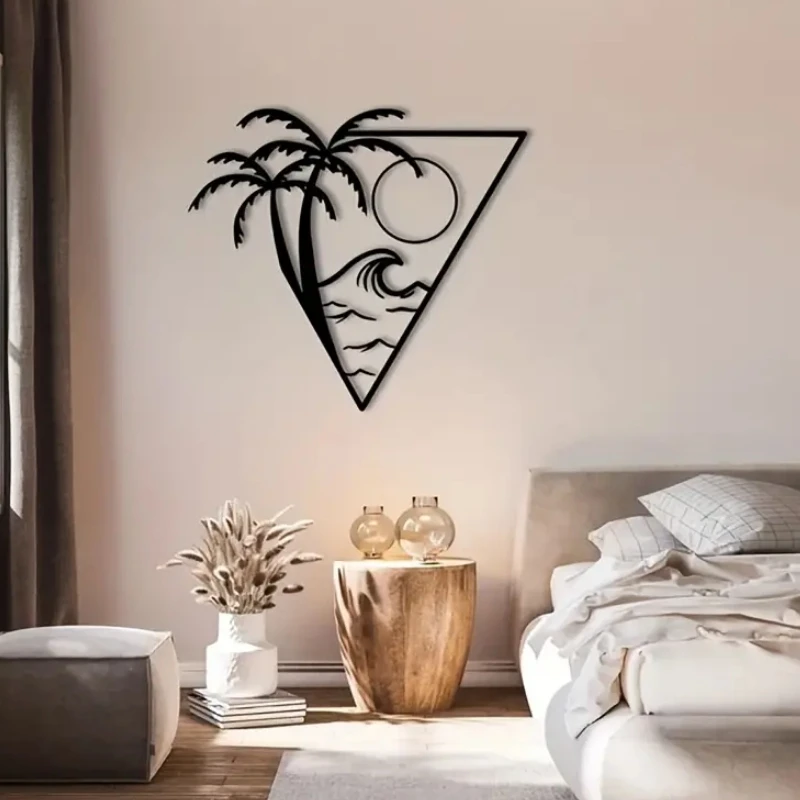 

wall art Ocean & Palm Tree acrylic home decor wall decor Room decoration Decoration for home Decoration wall