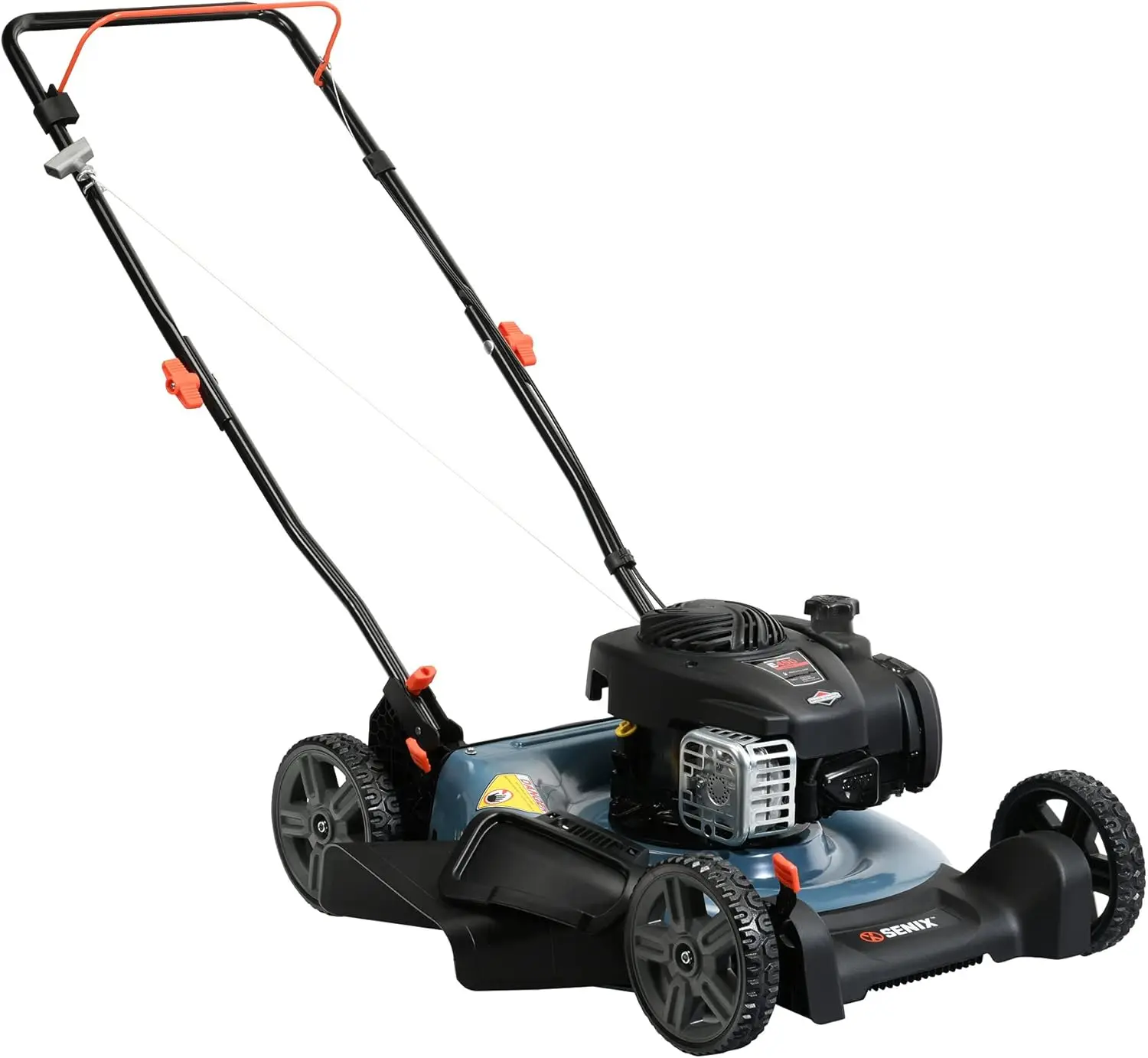 M3 21-Inch Gas Push Lawn Mower with 125 cc 4-Cycle Briggs &  Engine, Mulching and Side Discharge, 6-Position