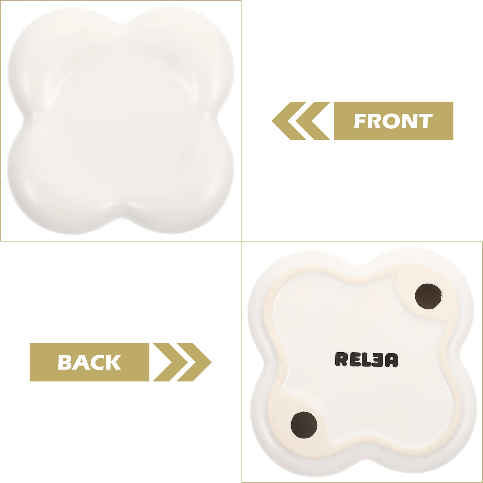 

Snack Serving Tray Ceramic Multi-Function Candy and Dry Fruit Plate Household Desktop Decor Ideal for Guests Elegant Design