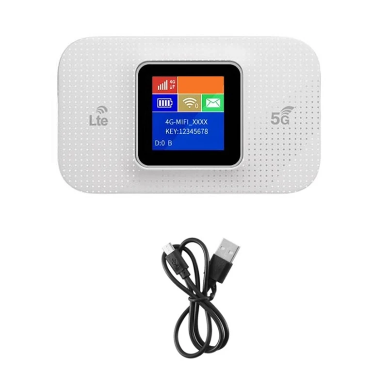 

4G MIFI Portable Wifi Portable Router Car Hotspot Color Display 150M 3000Mah With SIM Card Slot