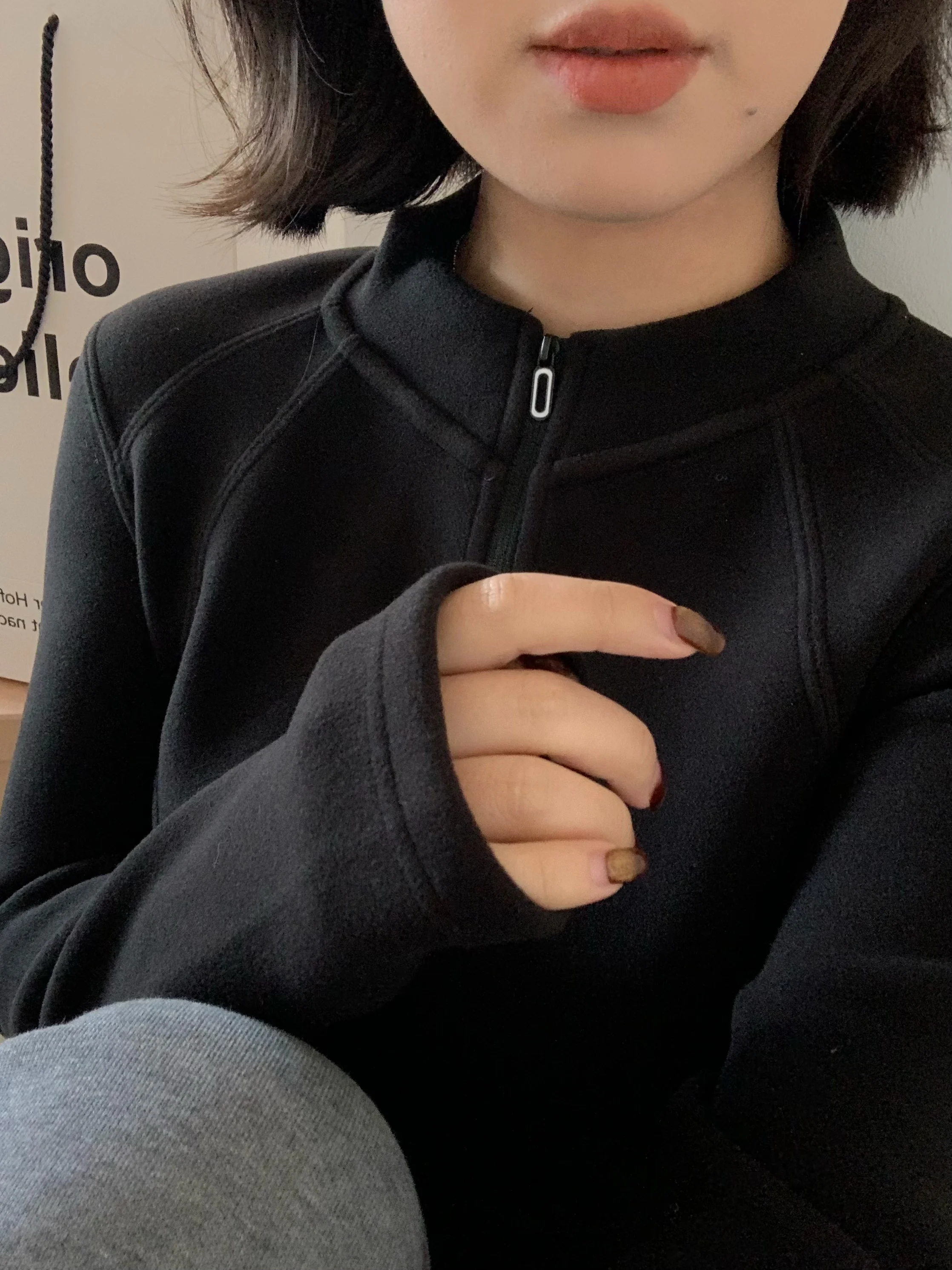 

XFYSLE aphene Thermal ort Jaet Women's Winter Double Zipper Slim Fit Top Warm Commute Sle Polyester Fiber Long Sve