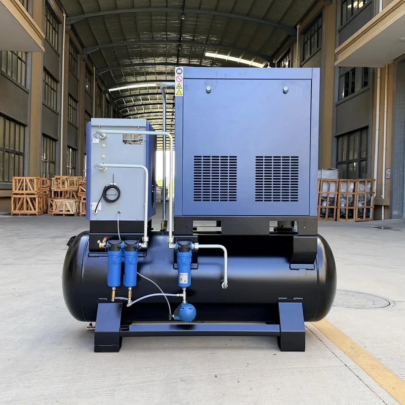 

GiantAir Cutting Oil Integrated Screw Air Compressor 11-30KW 15-30 Portable 16Bar 22KW With Tank Dryer Energy Saving