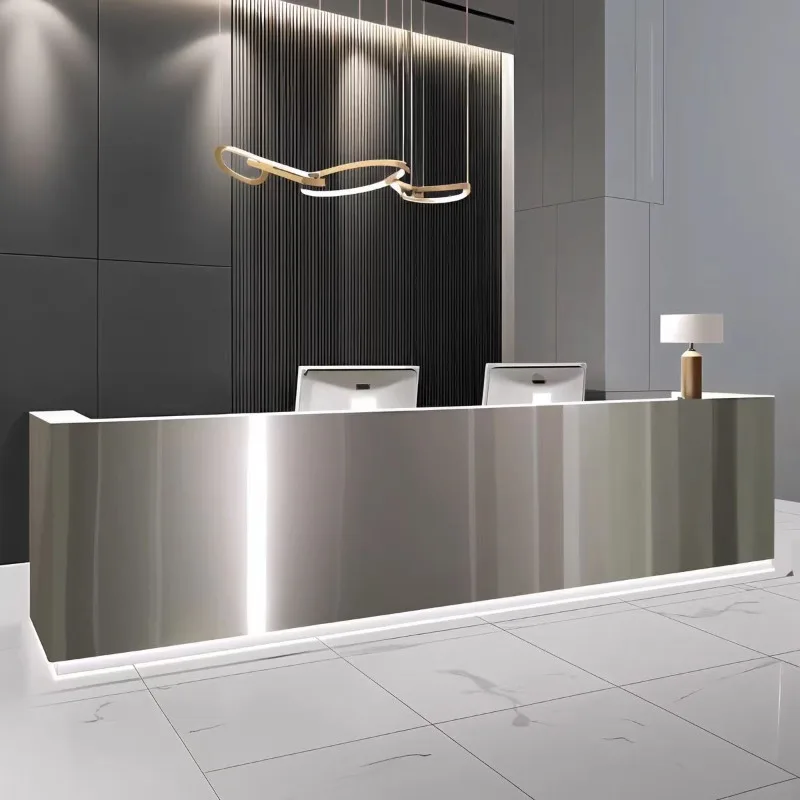 Small Beauty Salon Reception Desks Pet Barber Shop Modern Fashion Reception Desks Office Furniture Reception Et Table ZY40JDT