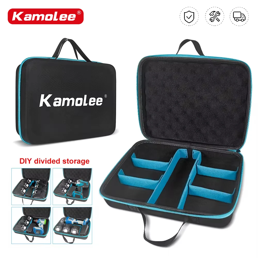 Kamolee multifunctional battery electric tool bag, durable, waterproof, electric drill wrench angle grinder tool bag