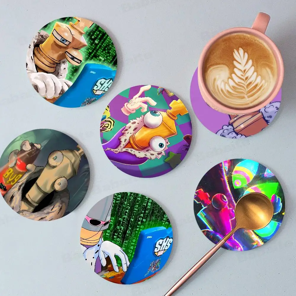 

Kinger Wood Coaster Set - Heat Resistant for Tea & Coffee, Home Cafe Decor Holiday Gift