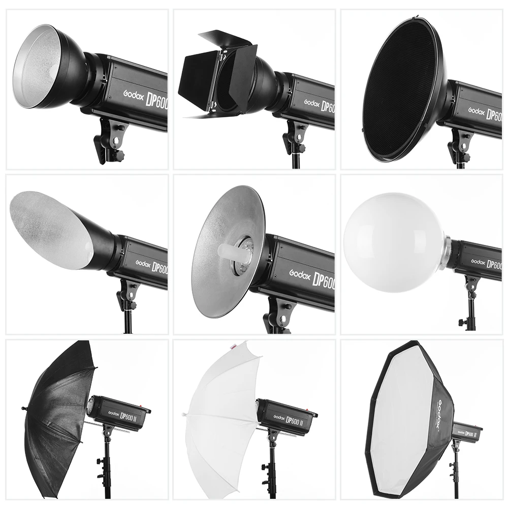 DP600II DP600 II 600Ws GN80 Professional Studio Strobe with Built-in  2.4G Wireless X System Offers Creative Shooting