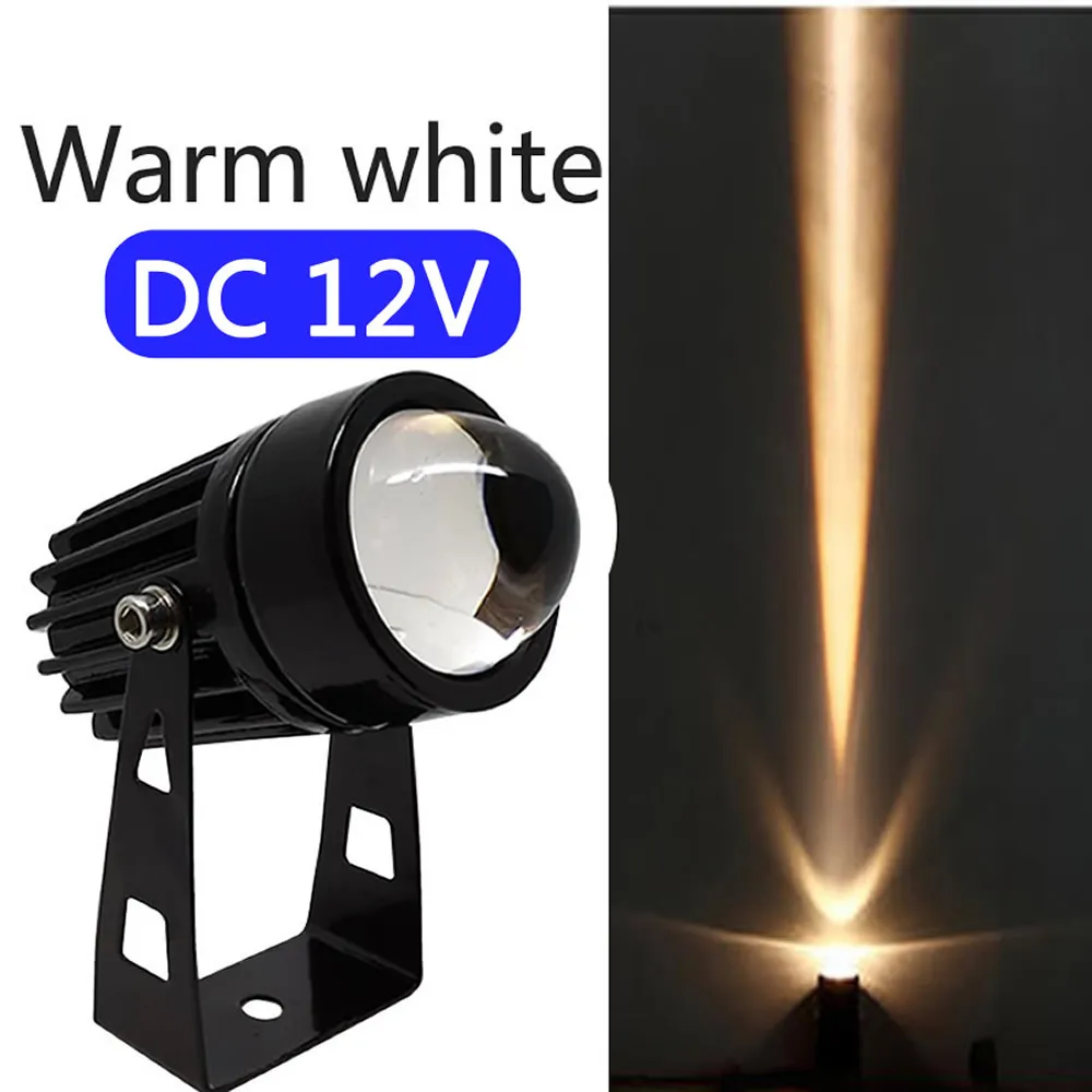 DC 12V Voltage Outdoor LED Wall Spotlight 3W 5W For Home Landscape Lights Red Green Blue RGB Waterproof One Beam Lighting