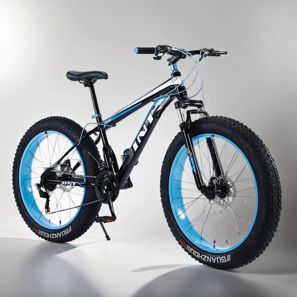 

26 inch MTB shock-absorbing wide tire beach and snow Mountain Bike disc brake Fatbike variable speed 4.0 Fat Tire Bicycle aldult