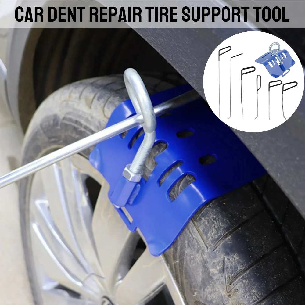 Car Dent Repair Tool Special Crowbar Set Bracket Holder Bump On Tire Base Traceless Sheet Metal Spray Paint Shaping Accessories