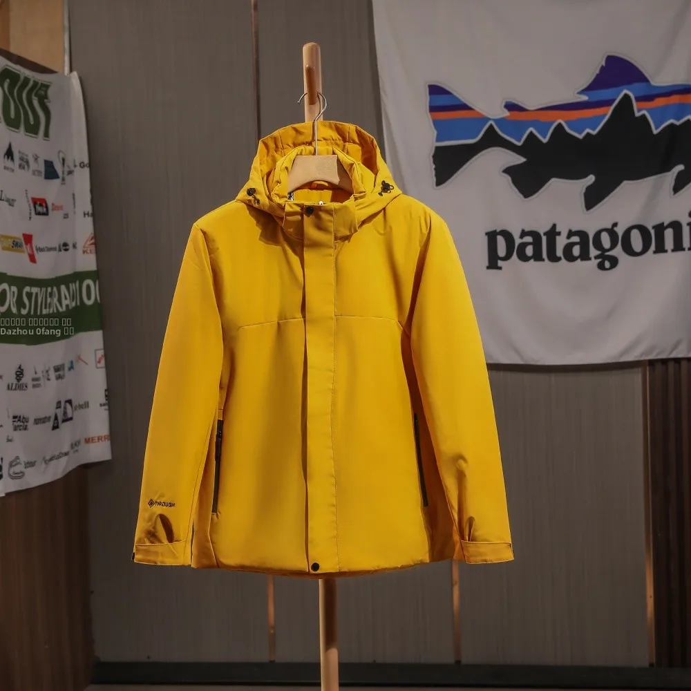 

Зимняя теплая хлопковая куртка с полой изоляцией, отражающая тепло, ветрозащитная, водонепроницаемая, с капюшоном, модная городская одежда.