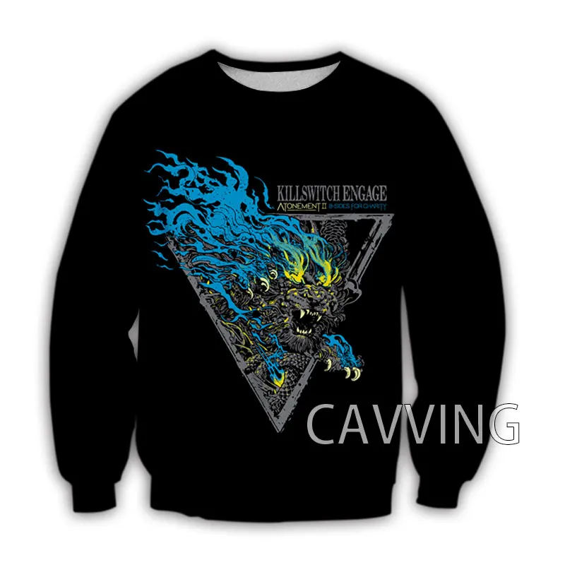 CAVVING 3D Printed Killswitch Engage Crewneck Sweatshirts Harajuku Styles Tops Long Sleeve Sweatshirts for Men/women