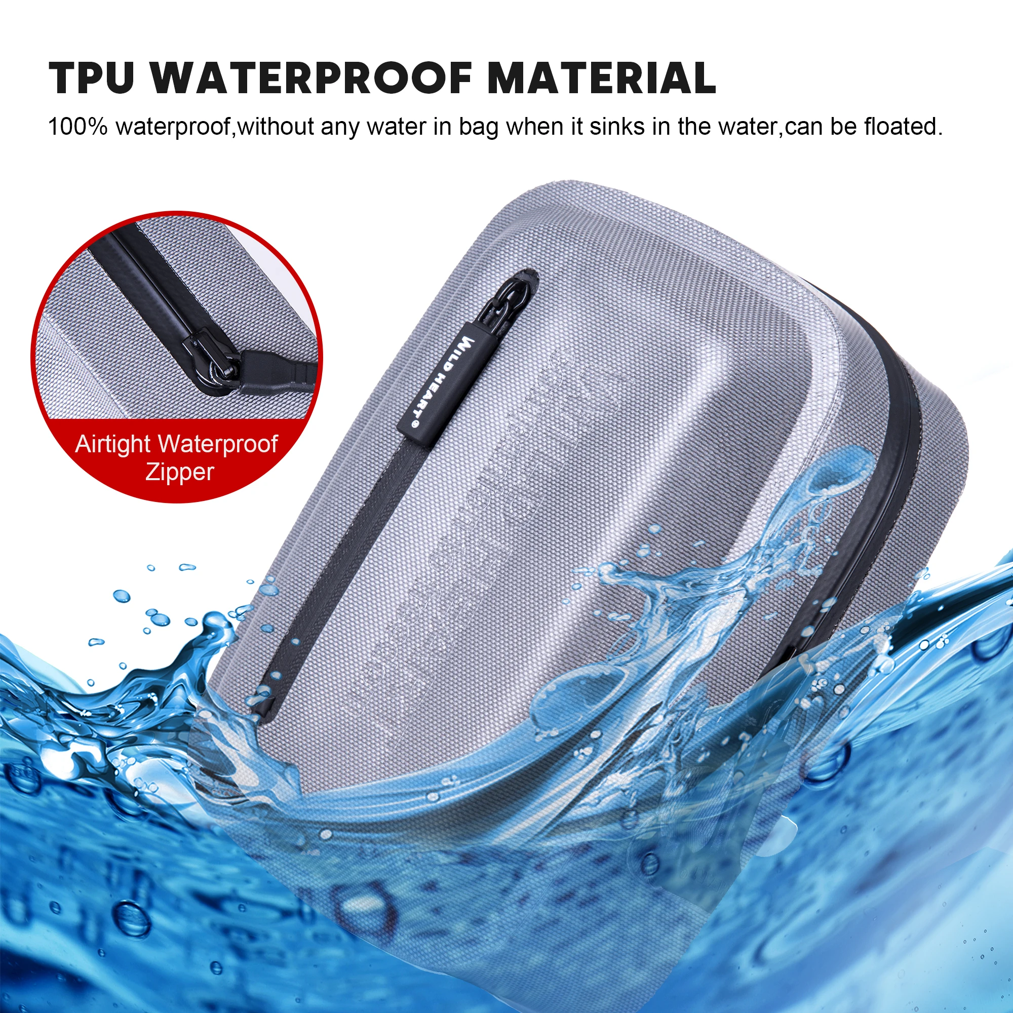 

WILD HEART Airtight and Waterproof Small Bag for Medicines/Phone/purse bag- Hang on Waist