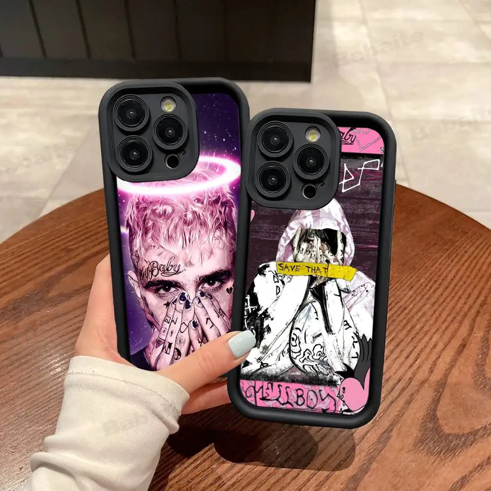 Emo Rapper Lil Peep Silicone Soft Phone Case For IPhone 17 16 14 13 12 11 15 Pro Max Plus Air Cover - view 5