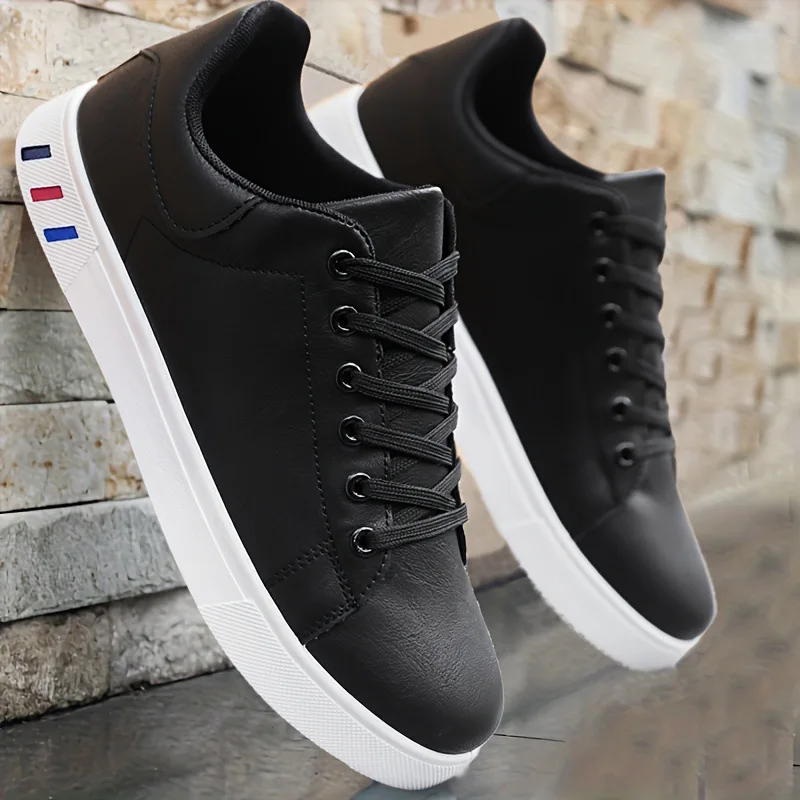 Plus Size 48 Men Casual Shoes 2024 New Fashion White Sneakers Comfortable Leather Flat Vulcanized Shoes for Men Tenis Masculino