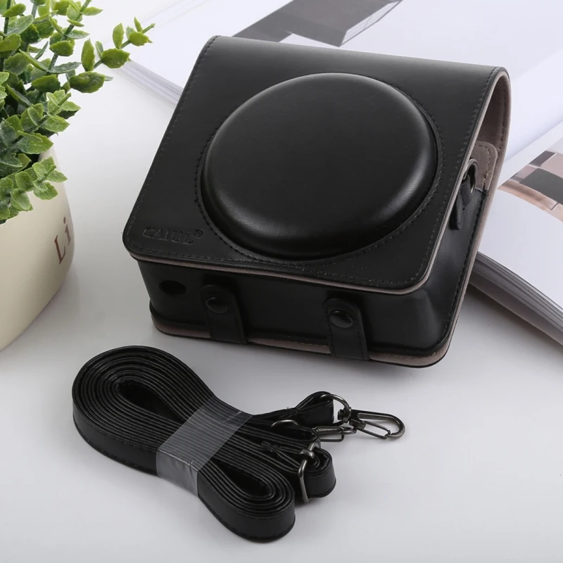 Retro Style Full Body Bag For FUJIFILM instax SQUARE SQ6 Camera PU Leather Bag Case with Strap