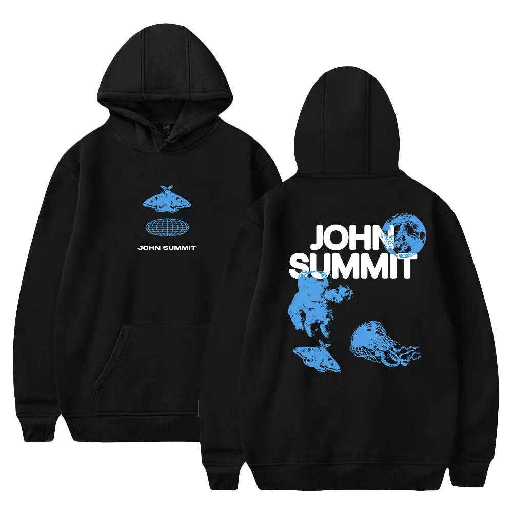 John Summit Hoodie 2023 World Tour Unisex Long Sleeve Streetwear Women Men Hooded Sweatshirt Hip Hop Fashion Clothes