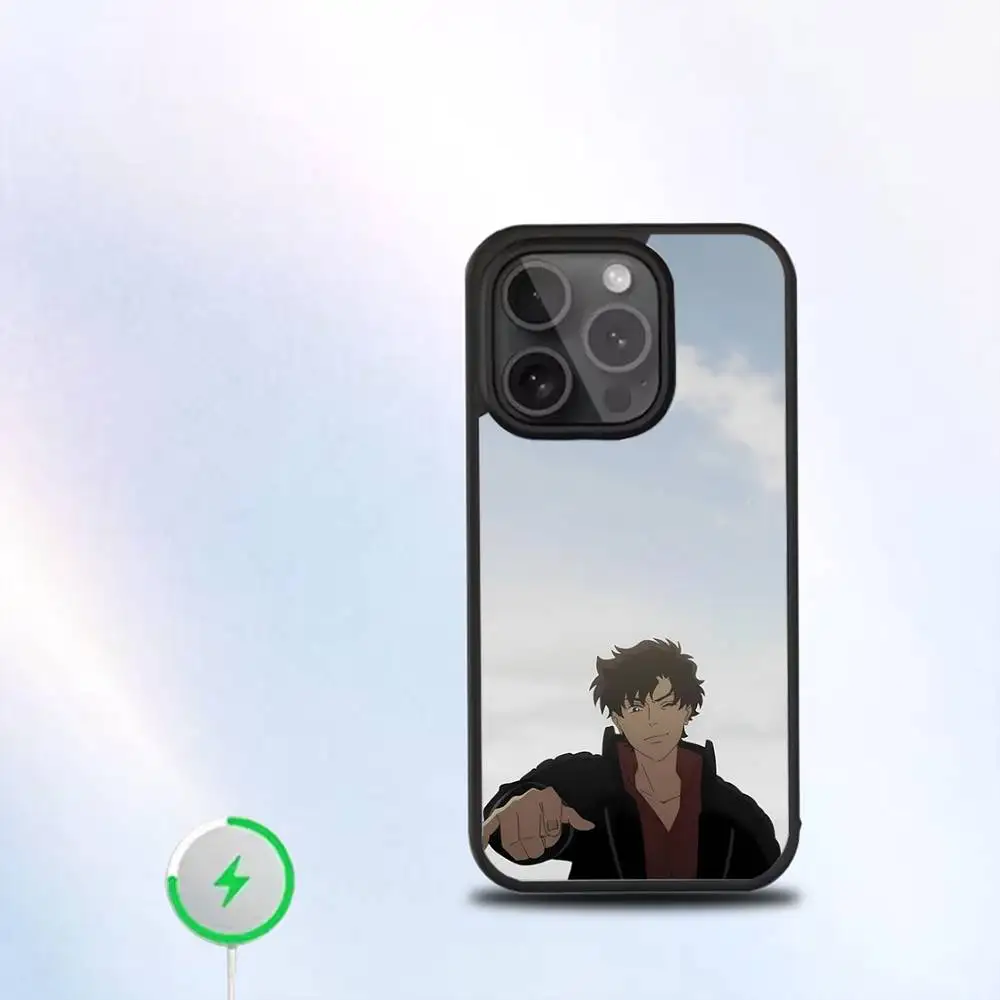 حافظة هاتف R-Review Lazarus-ES أنيمي لهواتف iPhone 17,16,15,14,13,12,11,Pro,Max,Plus,Mini,SE شحن لاسلكي مغناطيسي جديد من Magsafe
