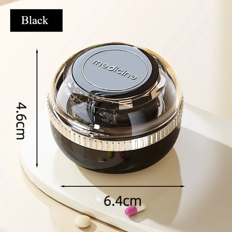 قاطعة حبوب منع الحمل ربع أو نصف قطع دقيق، تقسيم متعدد الوظائف، تخزين آمن، إدارة الأدوية اليومية المحمولة